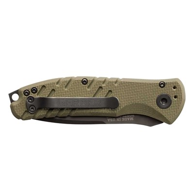 Нож автоматический GERBER Propel Auto - OD Green, Black Oxide, Serrated Edge 30-001309 - фото 42940
