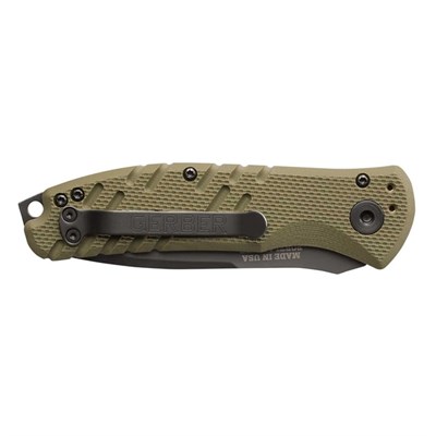 Нож автоматический GERBER Propel Auto - OD Green, Black Oxide, Plain Edge 30-001317 - фото 42944