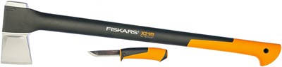 Промо-набор Fiskars 1025436 топор-колун Х21 + универсальный нож - фото 7978