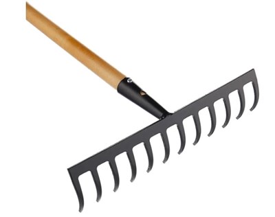 Грабли Fiskars 135751 универсальные деревянный черенок SolidTM - фото 8279