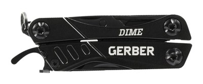 Мультитул GERBER Dime (1003728) 70мм 10функций черный - фото 8432